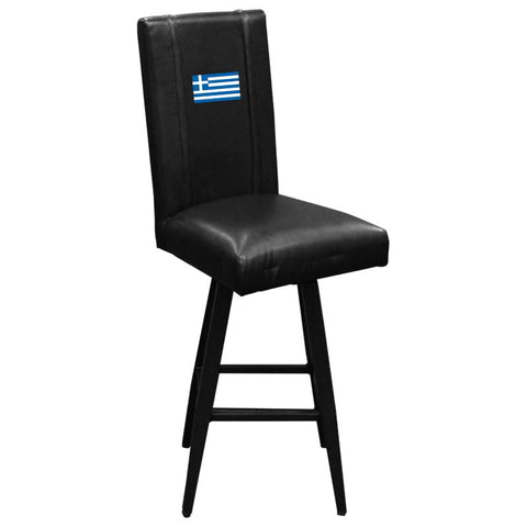 Swivel Bar Stool 2000 with Greek Flag Logo Panel