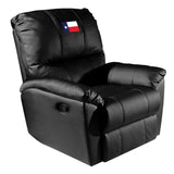 Rocker Recliner with Texan Flag Logo Panel