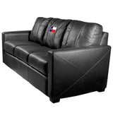 Silver Sofa with Texan Flag Logo Panel