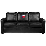 Silver Sofa with Texan Flag Logo Panel