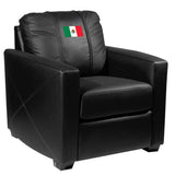 Silver Club Chair with Mexican Flag Logo Panel