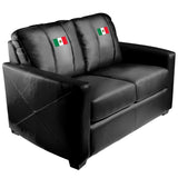 Silver Loveseat with Mexican Flag Logo Panel