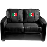 Silver Loveseat with Mexican Flag Logo Panel