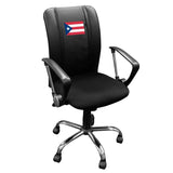 Curve Task Chair with Puerto Rican Flag Logo Panel