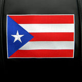 Silver Sofa with Puerto Rican Flag Logo Panel