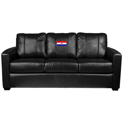 Silver Sofa with Croatia Logo Panel