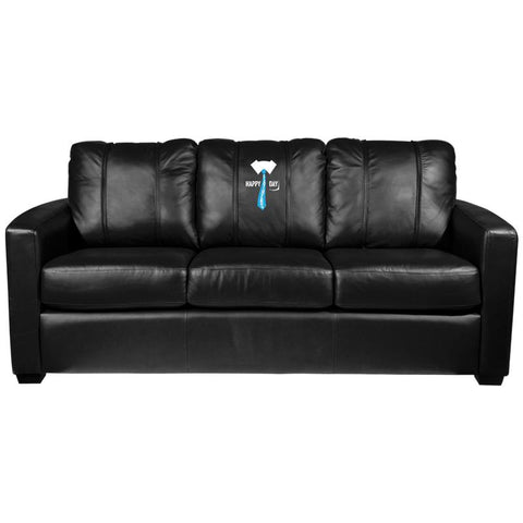 Silver Sofa with Father's Day Tie Logo Panel