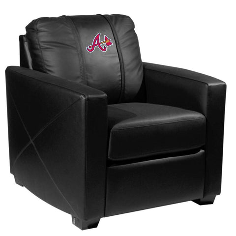 Silver Club Chair with Atlanta Braves Secondary