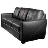 Silver Sofa with Atlanta Braves Secondary