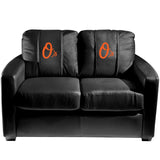 Silver Loveseat with Baltimore Orioles Bird Logo