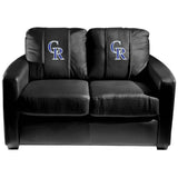 Silver Loveseat with Colorado Rockies Secondary