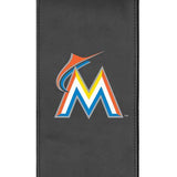 Silver Sofa with Miami Marlins Secondary