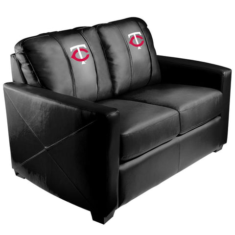 Silver Loveseat with Minnesota Twins Secondary