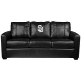 Silver Sofa with San Diego Padres Logo