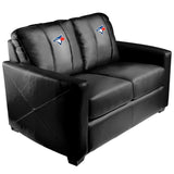 Silver Loveseat with Toronto Blue Jays Secondary