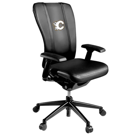 Curve Task Chair with Calgary Flames White Logo