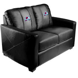 Silver Loveseat with Colorado Avalance Logo