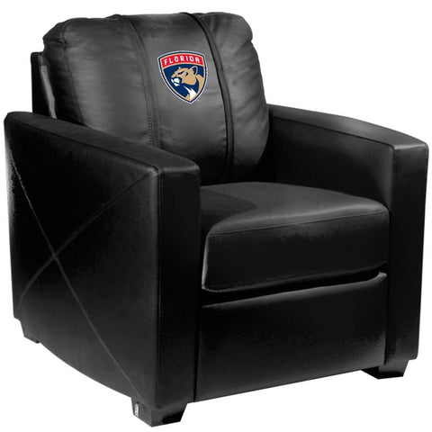 Silver Club Chair with Florida Panthers Logo