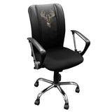Curve Task Chair with Deer Head-Whitetail Logo