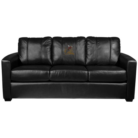 Silver Sofa with Pheasant Flushing Logo Panel