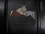 Swivel Bar Stool 2000 with Horses Quarter Collage Logo Panel
