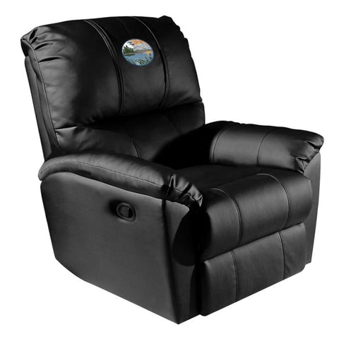 Rocker Recliner with Mountain Background Logo Panel