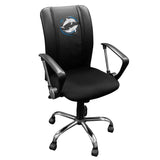 Curve Task Chair with Dolphin Swirl Logo Panel