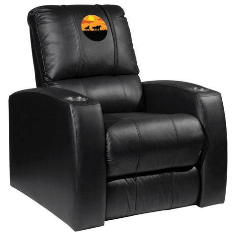Relax Recliner with Horses Sunset Logo Panel