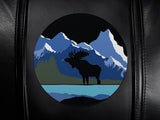 Swivel Bar Stool 2000 with Moose Mountain Scene Logo Panel
