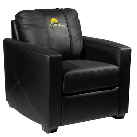 Silver Club Chair with Iguana Logo Panel