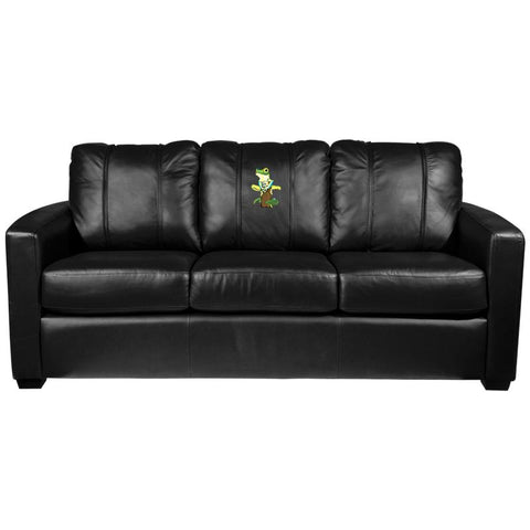 Silver Sofa with Tree Frog Logo Panel
