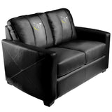Silver Loveseat with Golf Swing Yellow Logo Panel