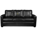 Silver Sofa with Golf Swing Yellow Logo Panel