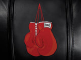 Silver Sofa with Boxing Gloves Logo Panel