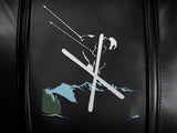 Silver Club Chair with Ski Jump Logo Panel