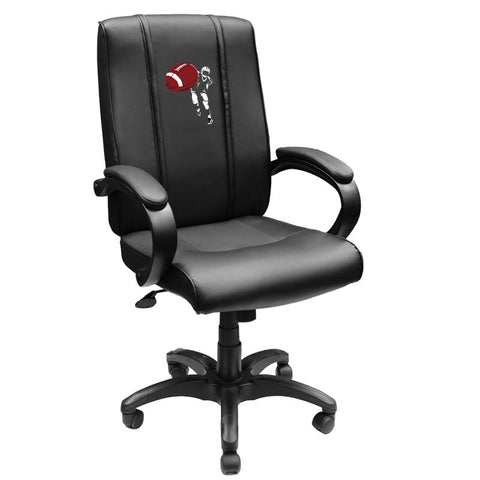 Office Chair 1000 with Football Quarterback Throw Logo Panel