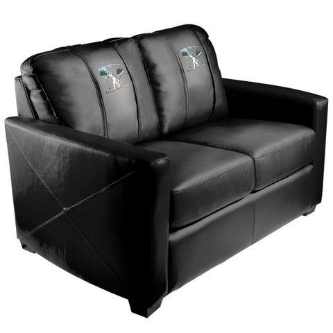 Silver Loveseat with Ski Cross Country Logo Panel