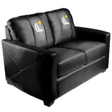 Silver Loveseat with Sailing Sunset Logo Panel