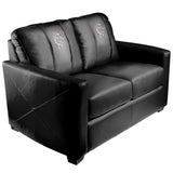 Silver Loveseat with Ballerina Red Ribbon Logo Panel