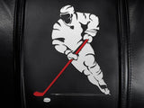 Silver Club Chair with Hockey Center Logo Panel
