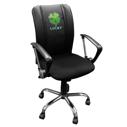 Curve Task Chair with Four Leaf Clover Panel