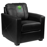 Silver Club Chair with Four Leaf Clover Panel