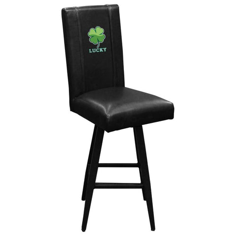 Swivel Bar Stool 2000 with Four Leaf Clover Panel