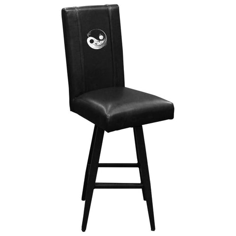 Swivel Bar Stool 2000 with Yin Yang Floral Logo Panel