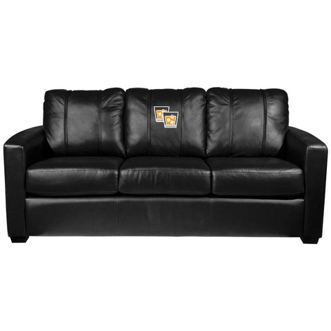 Silver Sofa with Scotch Glass Logo Panel