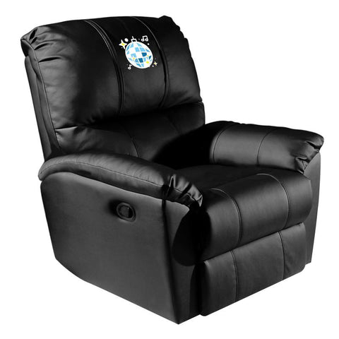 Rocker Recliner with Disco Ball Logo Panel