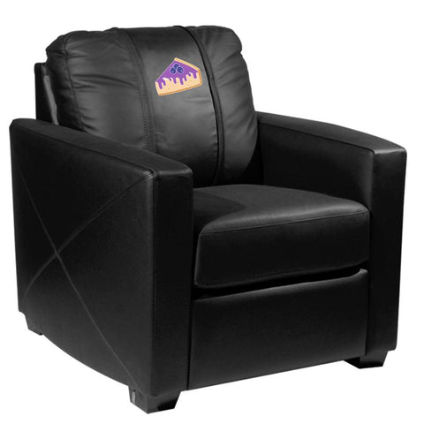 Silver Club Chair with Cheesecake Logo Panel