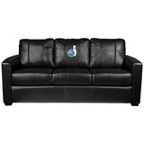 Silver Sofa with Bowling Logo Panel