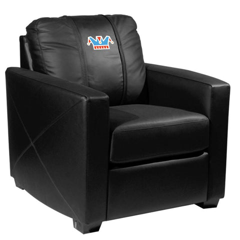Silver Club Chair with Joke Logo Panel