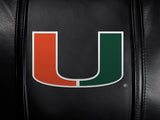 Silver Sofa with Miami Hurricanes Logo